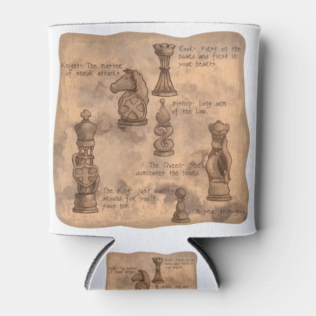 Porta-lata Fantasy Chessmen (Frente)