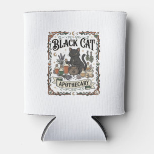 Porta-lata Farmácia de Gato Preto Bruxa Mística Apothecary