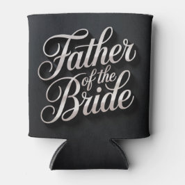 Porta-lata Father Of The Bride Script Can Cooler
