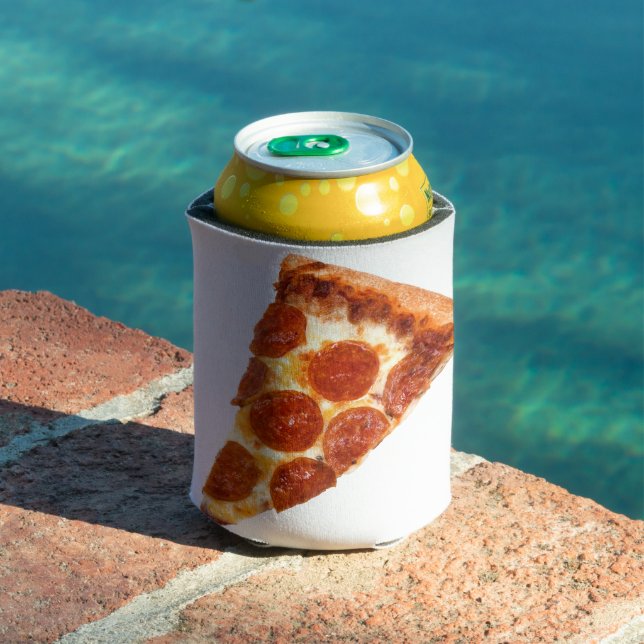 Porta-lata Fatia de pizza de pepperoni clássica derretida do  (Piscina in situ)