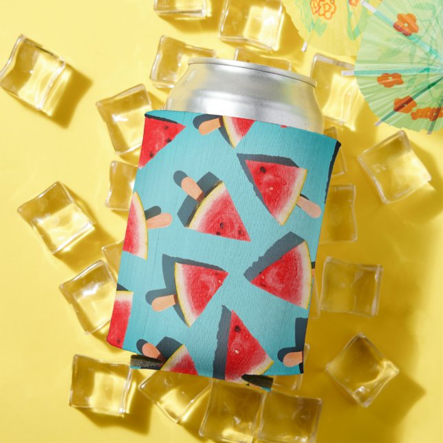 Porta-lata Fatias De Melancia Suculenta No Sol (Verão in situ)