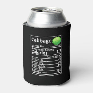 Porta-lata Fatos de Comida de Nutrição de Couve Fatos de Ação