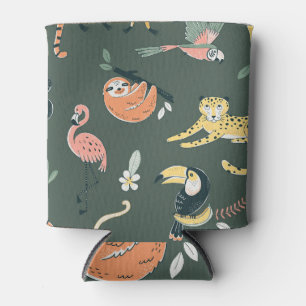 Porta-lata Fauna Selva Vintage Flora