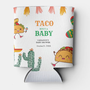 Porta-lata Favor de bebê Taco sobre o bebê Churrasco Mexicano