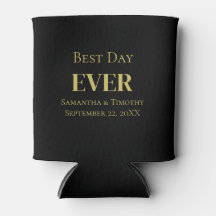 Favor de casamento Black Gold Best Day Ever