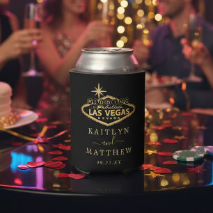 Porta-lata Favor de Casamento de Destino Elegante Las Vegas