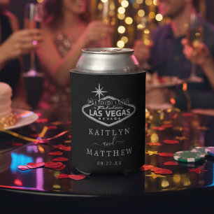 Porta-lata Favor de Casamento de Destino Elegante Las Vegas