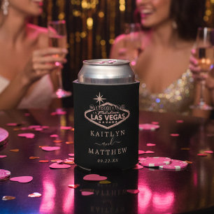 Porta-lata Favor de Casamento de Destino Elegante Las Vegas