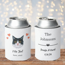 Porta-lata Favor de Casamento de Gato British Shorthair para 
