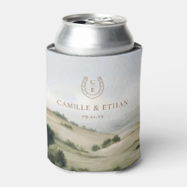 Porta-lata Favor de Casamento Elegante Rancho Western