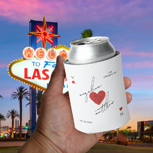 Porta-lata Favor de casamento moderno de cassino de Vegas com