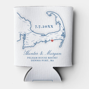 Porta-lata Favor de casamento Pelham House Resort Cape Cod