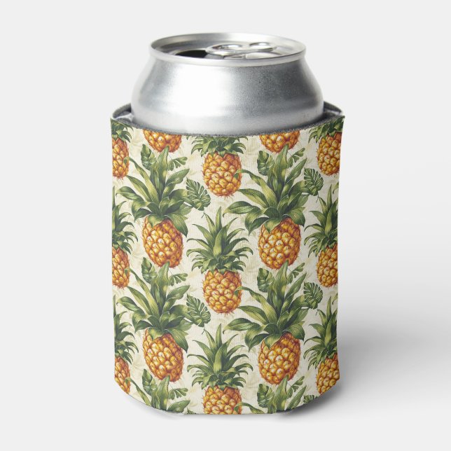 Porta-lata Favor de festa de abacaxi tropical (Can Front)