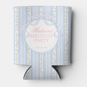 Porta-lata Favor de Festa de Aniversário Floral Chique Vintag