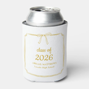 Porta-lata Favor de Formatura Elegante e Caprichoso em Amarel