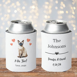 Porta-lata Favor de resfriador de lata para casamento de gato