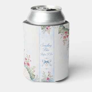 Porta-lata favor de vela para chá de noiva algo azul