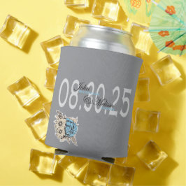 Porta-lata Favor do Dia de Casamento Elegante Personalizado