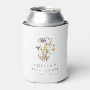 Porta-lata Favor Personalizado de Flores Silvestres para Chá 