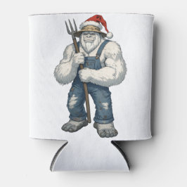 Porta-lata Fazendeiro do Yeti Abominável Snowman Natal Engraç