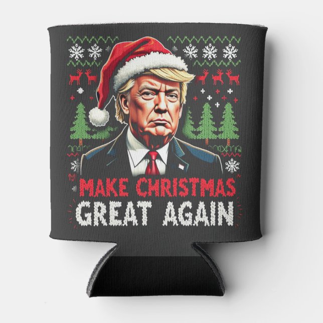 Porta-lata Fazer Excelente De Natal Novamente Feio Trump Do S (Frente)