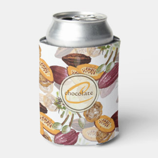 Porta-lata Feijões de cacau, Flores de Chocolate, presentes n
