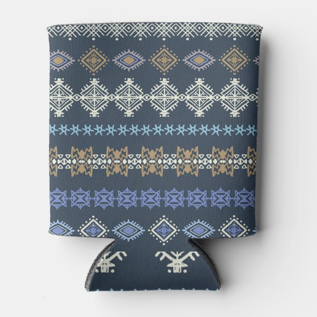 Porta-lata Feitiço étnico: arte tribal sem descontinuidades. (Frente)