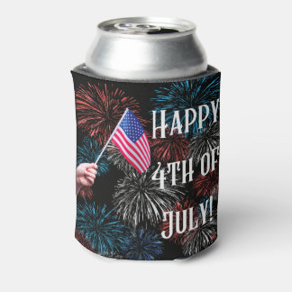 Porta-lata Feliz 4 de Julho