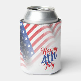 Porta-lata Feliz 4 de julho Bandeira Americana