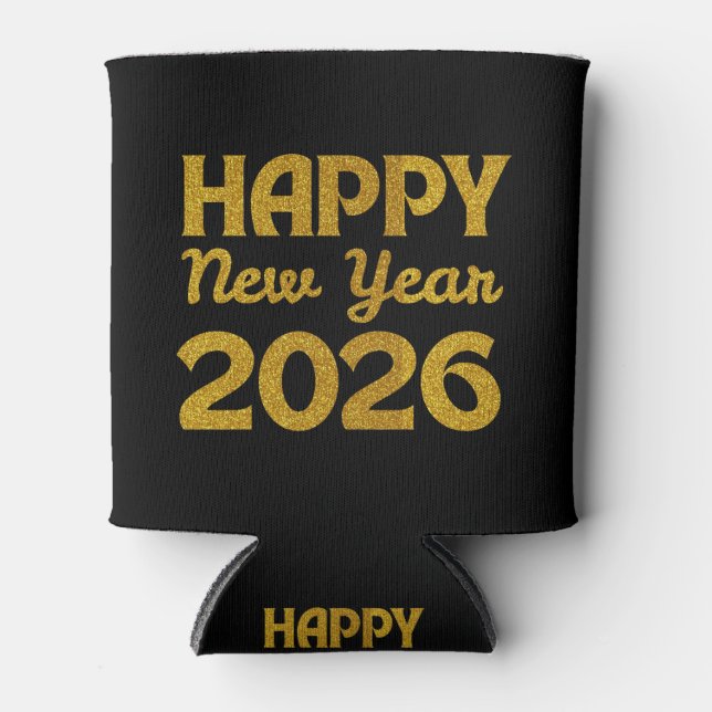 Porta-lata Feliz Ano Novo 2026 (Frente)