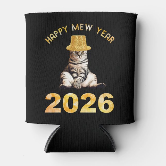 Porta-lata Feliz Ano Novo Mew 2026 (Frente)