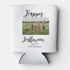 Porta-lata Feliz Dia das Bruxas adiciona o nome da família a 