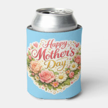 Feliz Dia das Mães elegante coroa floral azul-petr