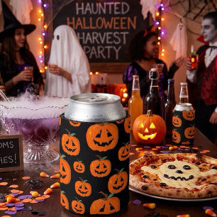 Porta-lata Feliz Halloween Arte Ilustrativa Jack O Lantern