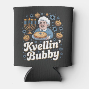Porta-lata Feliz Hanukkah Engraçado Feriado Judeu Kvellin Bub