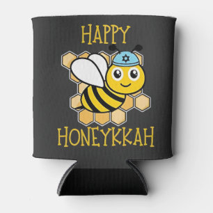 Porta-lata Feliz Honeykkah Honey Bee Hanukkah judeu