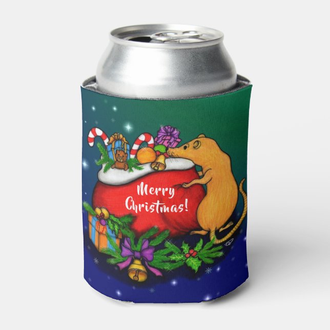 Porta-lata Feliz Natal com o Príncipe Rato (Can Front)