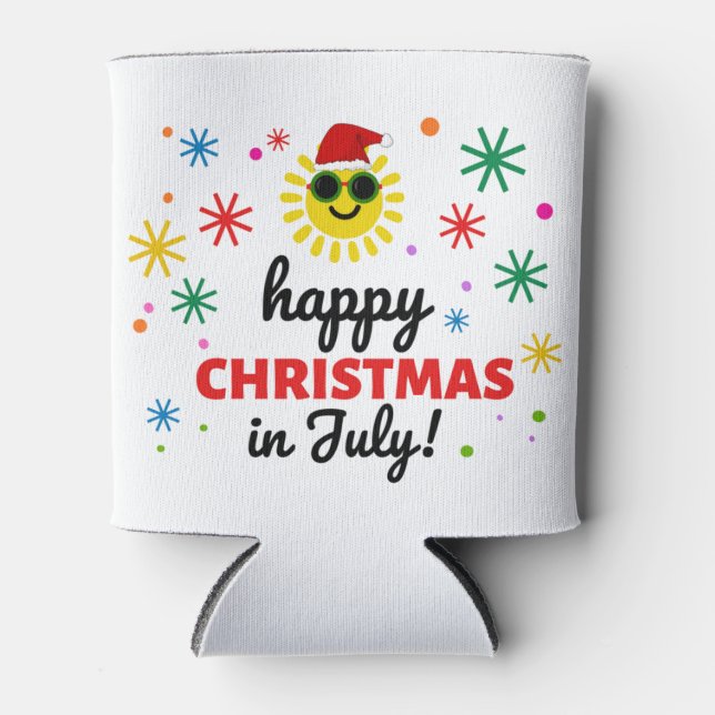 Porta-lata Feliz Natal em Julho (Frente)