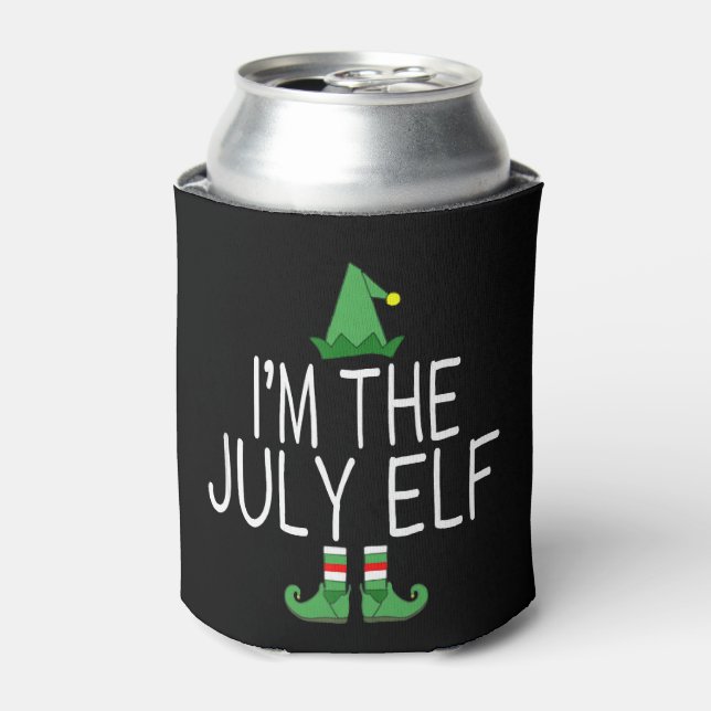 Porta-lata Feliz Natal Familiar Em Julho Engraçado (Can Front)