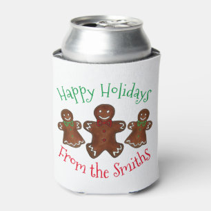 Porta-lata Feliz Natal Gingercake Homem Cookies