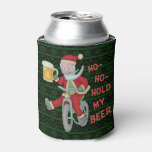 Porta-lata Feliz Natal Papai Noel Beer Humor Monograma
