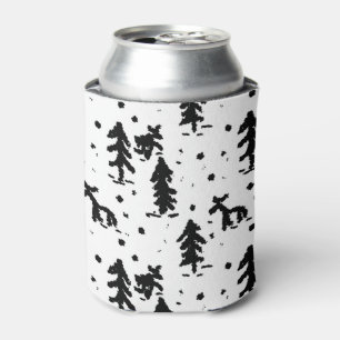 Porta-lata Feliz Natal! Preto & Branco