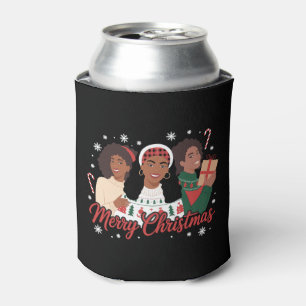 Porta-lata Feliz Natal Rainha Negra Menina Melanina Africana
