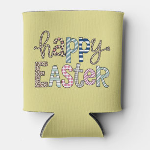 Porta-lata Feliz Páscoa Coelhinho Floral Fofo Leopardo da Pri