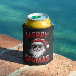 Porta-lata Feliz Sigmas Engraçado Gen Alpha no Natal da escol