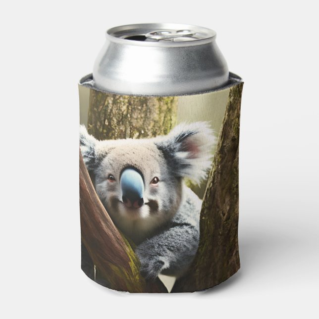 Porta-lata Feliz Urso Australiano Koala Em Árvore, Capaz De R (Can Front)