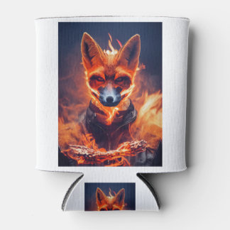 Porta-lata Fennec Fox on Fire