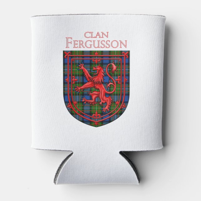 Porta-lata Fergusson Tartan - Xadrez escocesa Rampant (Frente)