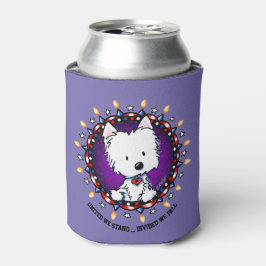 Porta-lata Feriado de 4 de julho nos EUA Westie
