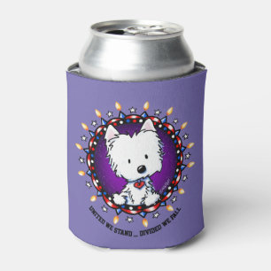 Porta-lata Feriado de 4 de julho nos EUA Westie